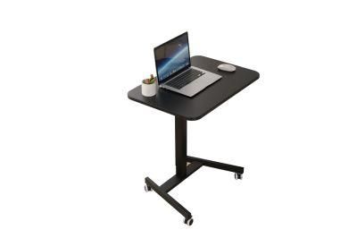 Pneumatic Mobile Laptop Desk Cart Ergonomic Table