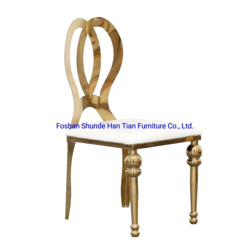 Wedding Banquet Dining Chair Love Heart-Shaped Tall Back Living Room Chairs