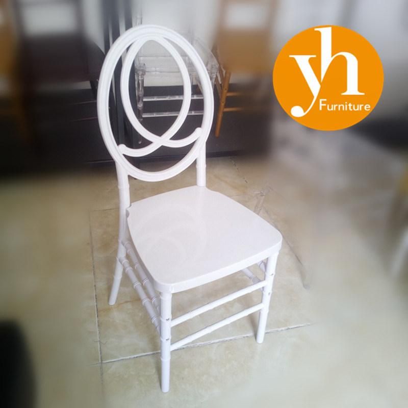 Modern Restaurant Hotel Acrylic Resin Plastic Furniture Dining Wedding Banquet Party Resin Polycarbonate Chiavari White Chair