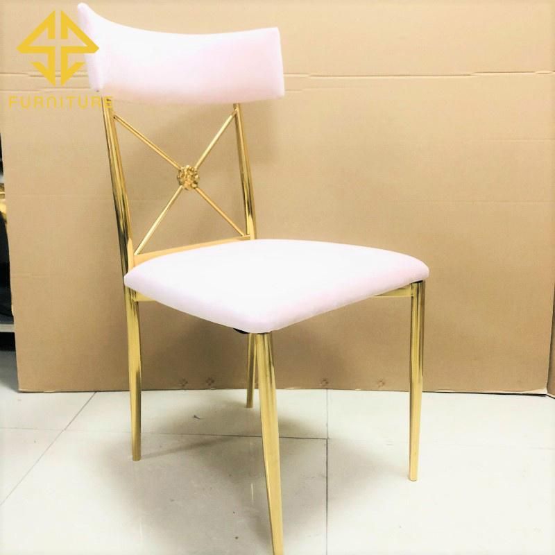 Event Furniture Wedding Metal Gold Dining Chair for Hotel Event Use