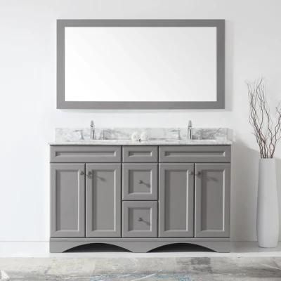 2022 High Grade Gray Waterproof Floor Type Bathroom Cabinet