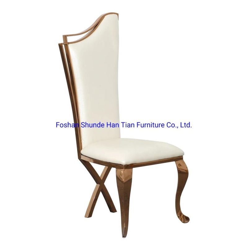 Distributor Cross High Wing Back Modern Hotel Restaurant Wedding Dining Chair