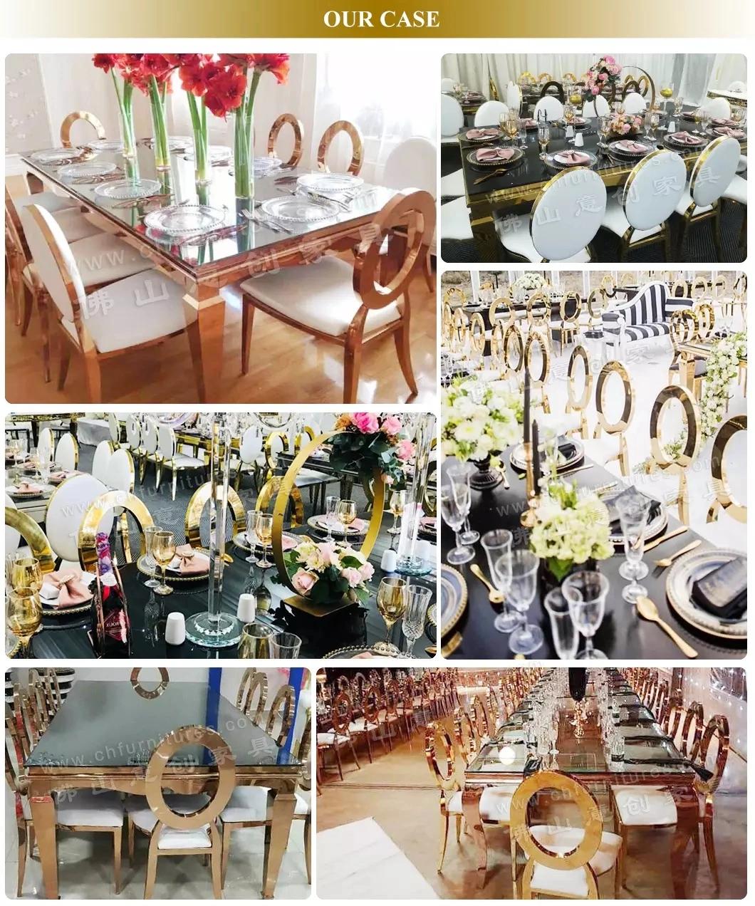 Hyc-St34 Hot Sale Wedding Banquet Marble Top Dining Table for Sale