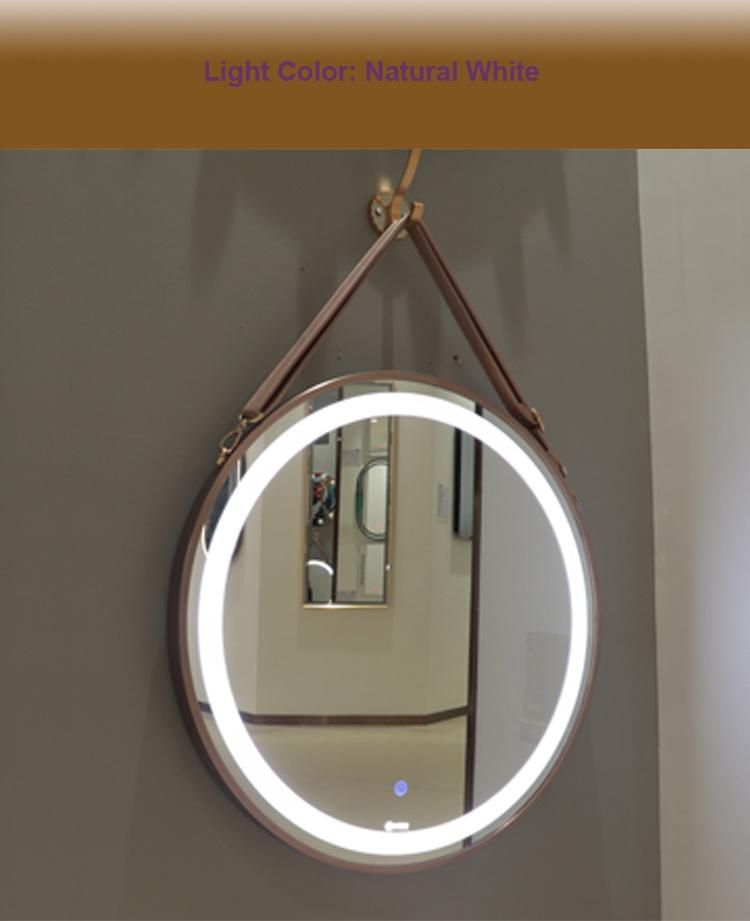 Salon Furniture LED Light Makeup Hotel Bathroom Wall Decoration Illuminated Bedroom Mirror