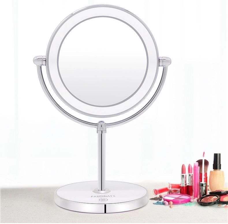 High-End USB Rechargeable Makeup Mirror with Touch Sensor LED Products