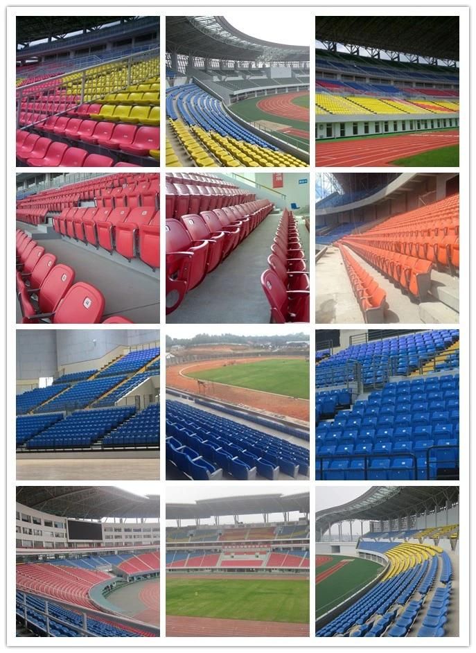 HDPE Plastic Chair for Outdoor Stadium Seat on The Concrete Base Blm-1811