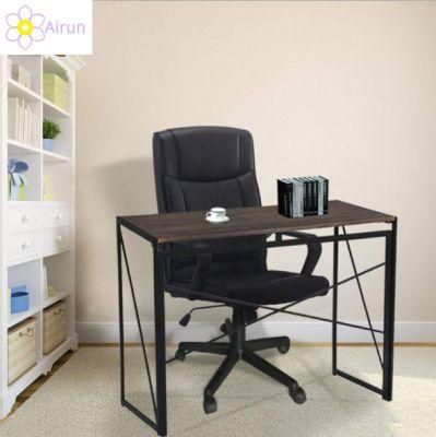 Modern Style Iron Wood Space-Saving MDF Wooden Office Desk Cool Home Office Furniture Unique Writing Desk