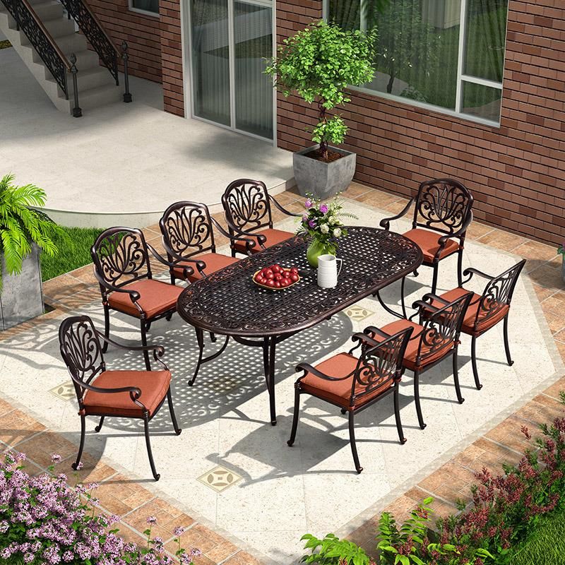 Outdoor Modern Style 4 Seating Cast Aluminum Furniture