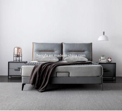 Modern Home Furniture Set Hardware Bedroom Leather Hotel King Bed