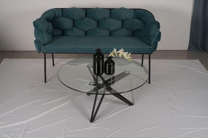 New Style Separate Round Home Furniture Living Room Modern Glass Top Coffee Table