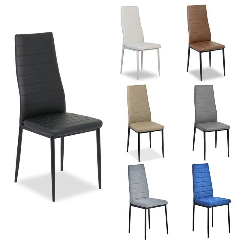 Modern Home Office Furniture Stacking Wedding Banquet Conference PU Leather Steel Metal Dining Hotel Chair for Restaurant