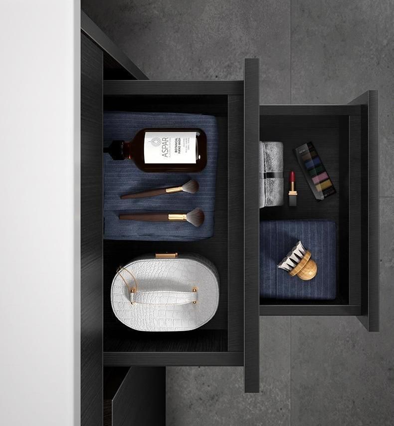 Wall-Mounted Vanity Bathroom Cabinet with Soft Closing Drawers