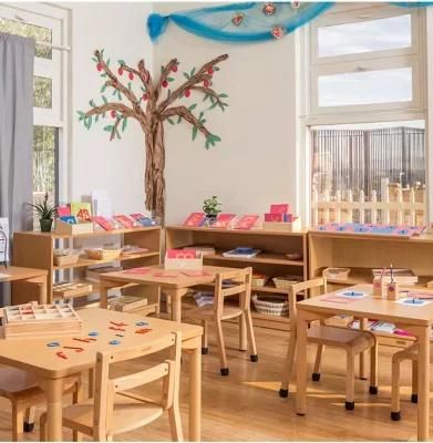 Modern Kindergarten and Preschool School Classroom Furniture, Kids Furniture Wooden Children Furniture