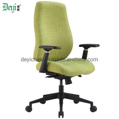 Green Color Fabric Normal Foam Modern Middle Back PU Adjustable Arm Office Computer Chair