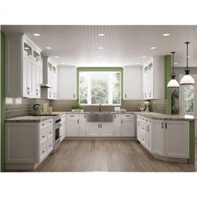 Modern Custom Commerical Shaker Solid Wood Design Kitchen Cabinets Furniture