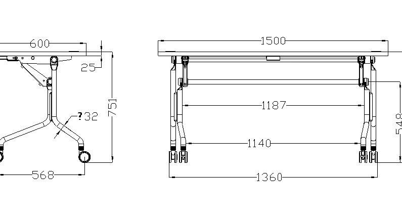 Factory Price Study Training Aluminum Folding Conference Office Furniture