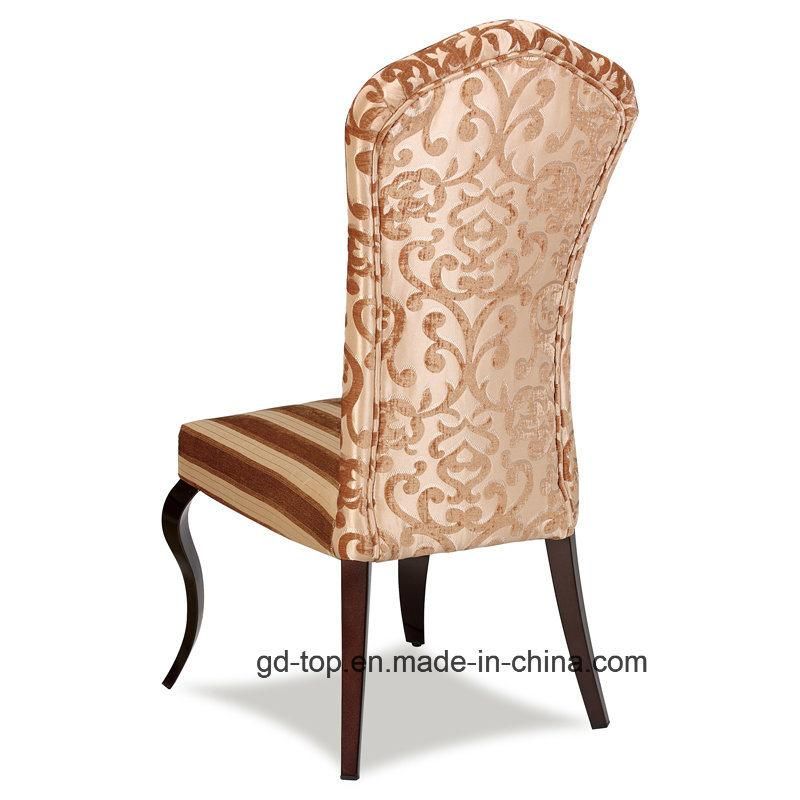 Top Furniture Foshan Factory China Imitate Wood Hotel Metal Dining Chair