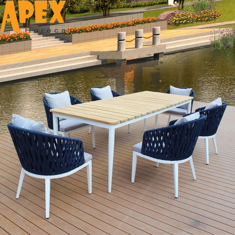 Modern Portable Restaurant Table Chair Set Aluminum Home Furniture Wholesale