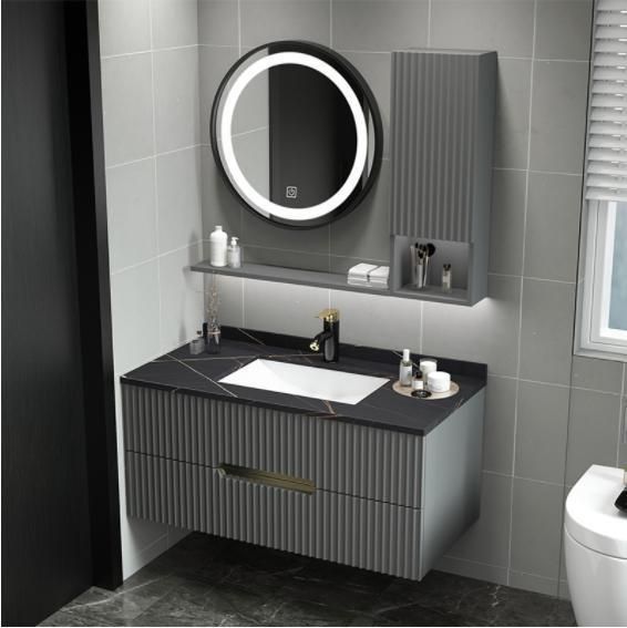 Light Luxury Bathroom Cabinet Combination Wash Face Sink Rock Board All Basin Modern Simple Toilet Wash Set