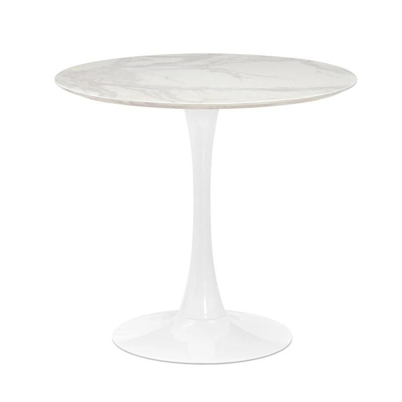 Minimalist Modern Design High Glossy Marble/MDF Top Home Furniture Round Creative Dining Table