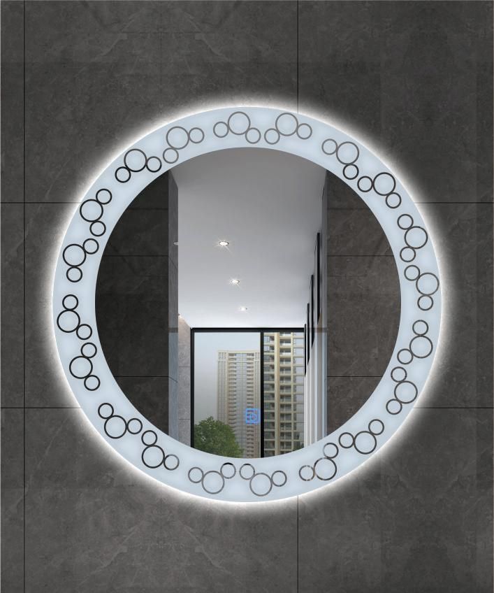 Circle China Factory Wholesale Bathroom Intelligent Smart LED Mirror