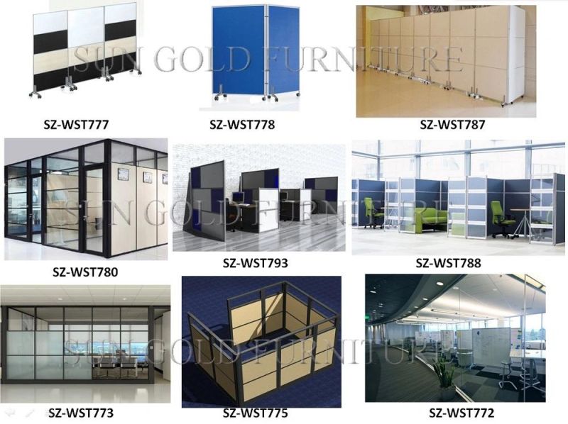 Modular Easy Assemble Partition Cubicle Design Open Workstation Table