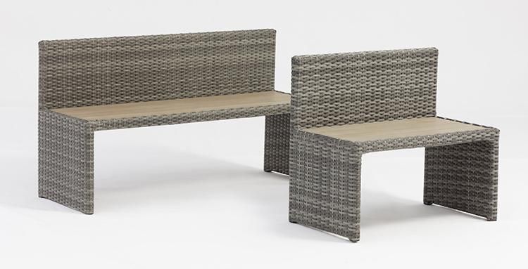 3PCS Cubic Modern Patio Furniture Rattan Outdoor