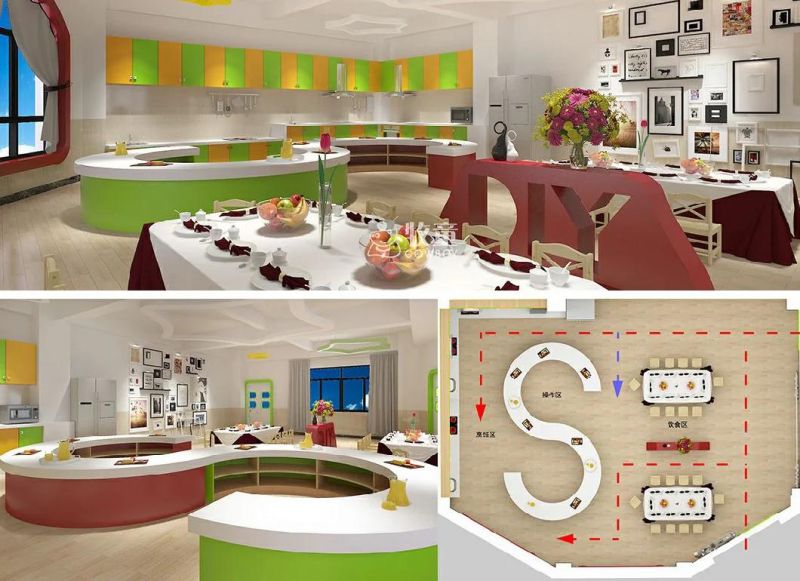 Kindergarten Interior Design Kids Furniture Set Supplies
