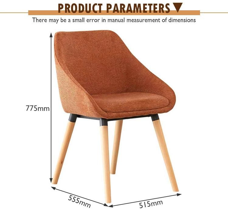 Wholesale Nordic Style Comfortable Modern Soft Cushion Velvet Dining Chair