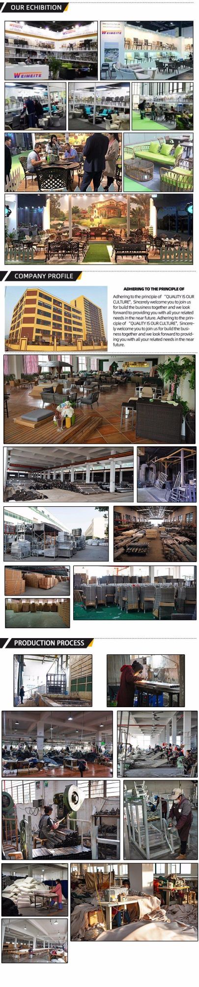 Chinese Factory Price Modern Leisure Aluminium Rattan Hotel Home Apartment Garden Patio Sofa Outdoor Furniture