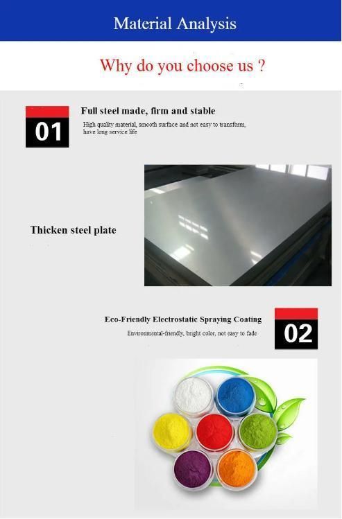 Chinese Steel Office Desk with 2 Drawers in Right Side Big Promotion for Metal Office Table Steel Office Furniture