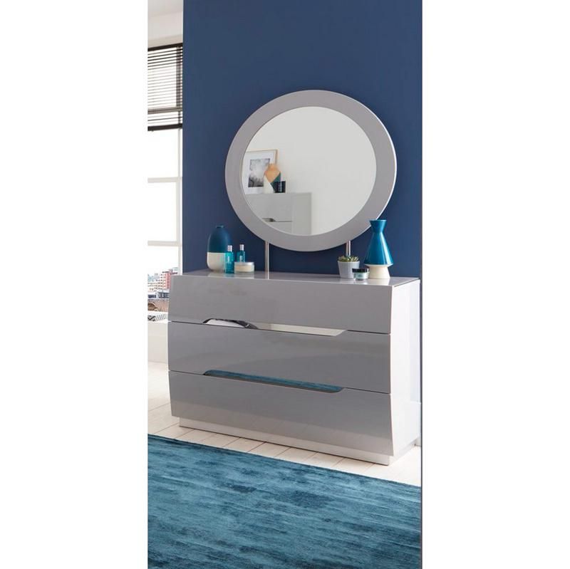 Nova 2109daa002 Cool Blue Glossy Bedroom Suite Furniture