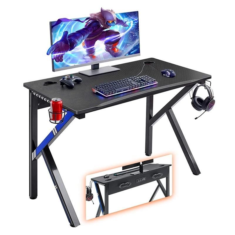 Laptop Table Computer Gaming Standing Desk Computer Gaming Desk for PC Shaped