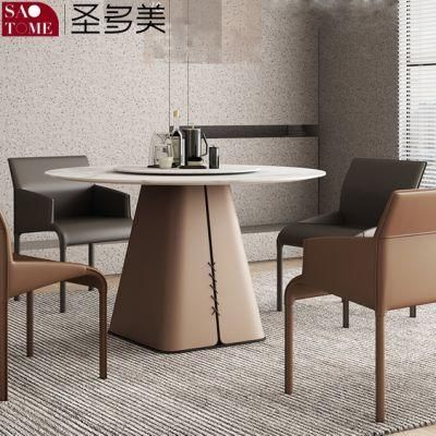 Elegant Unique Tablebase Dining Room Furniture Round Dining Table