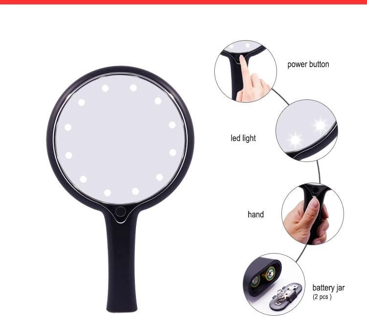 Handheld Pocket Makeup Mirror Hand Held Mirror