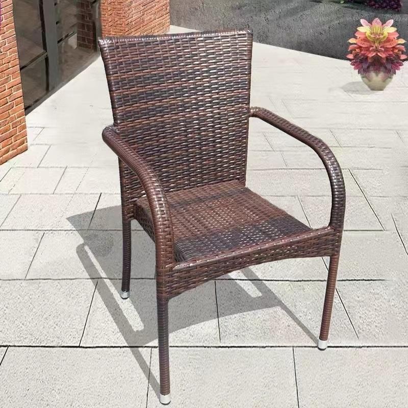 High Quality Stacking Cane Wicker Chair Set Outdoor Furniture Garden Table and Chairs Set