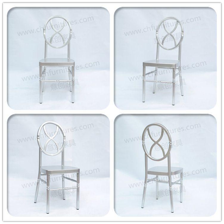 2018 New Design Silver Stackable Aluminium Event Chair for Wedding Yc-Zl075