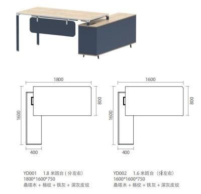 Highend Computer Lap Desk Wooden Office Table Office Furniture Desk Melamine MDF Table Top Executive Manager Desk