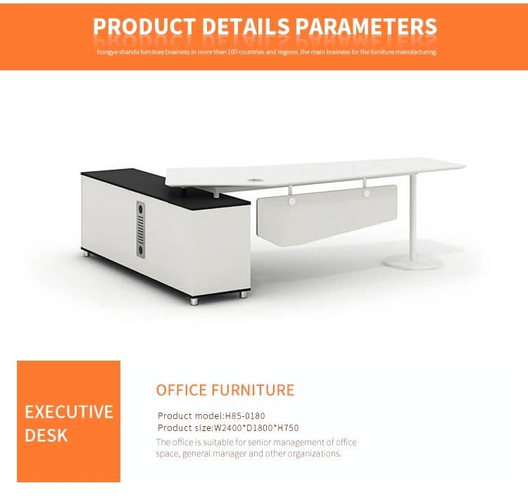 Panel Desk Executive Desk Modern Manager Table Office Furniture (H85-0180)