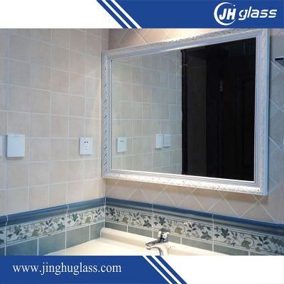 Frameless 3mm Rectangle Silver Bath Mirror for Hotel