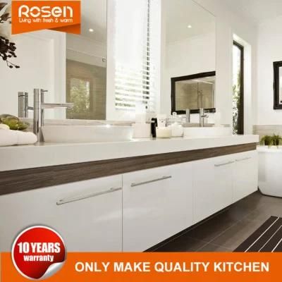 Modern Design High Gloss White Lacquer Bathroom Vanity Furniture