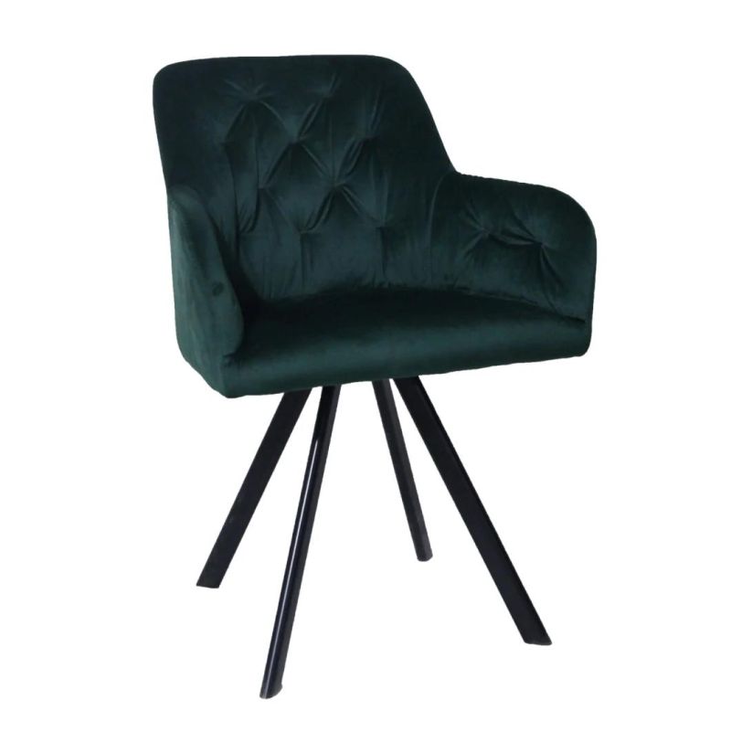 Hot Sale Wholesale Green Luxury Nordic Cheap Indoor Home Furniture Room Restaurant Dining Leather Velvet Modern Dining Chair