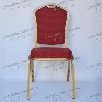 Stackable Aluminum Metal Hotel Restaurant Dining Banquet Chair Yc-Zl07