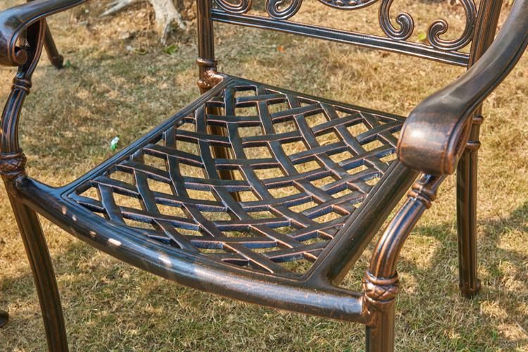 Cast Aluminum Outdoor Furniture Chair Garden Modern Set