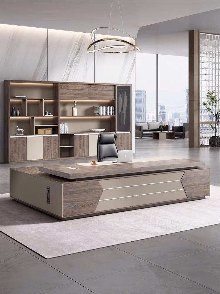 New Design Luxury Hot Sale Modern Durable Wooden Office Furniture Desk