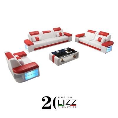 Functional Modern Leisure Modular Living Room Furniture Sofa with Coffee Table