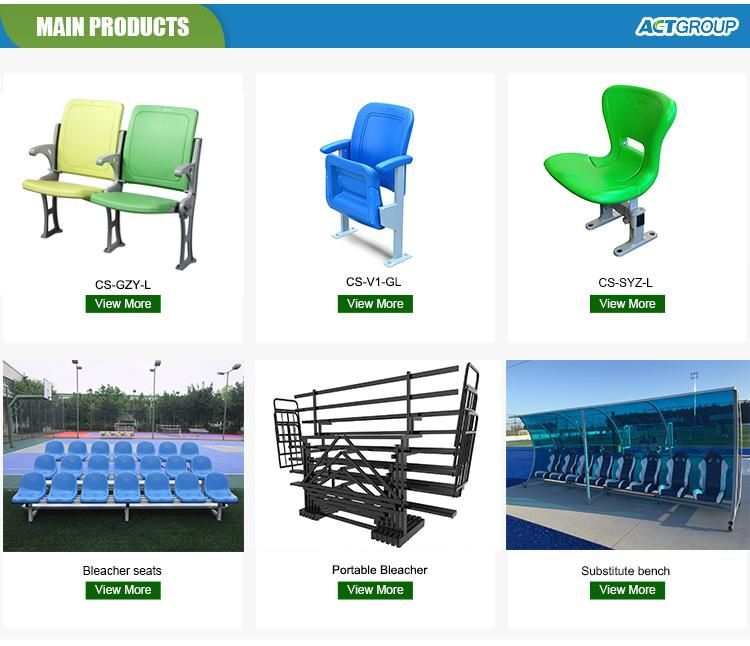 Upholstery Folding Stadium Chair, VIP Gym Chair, Stadium Seat with Cushion