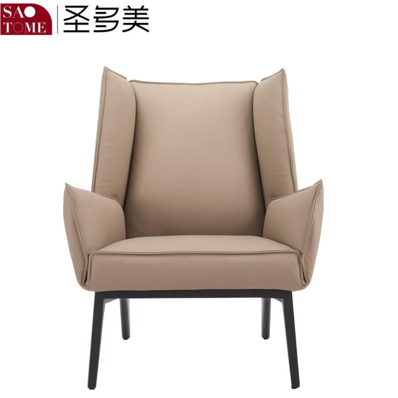 Lazy Sofa Living Room Bedroom Balcony Single Person Small Apartment Sofa Leather Leisure Chair