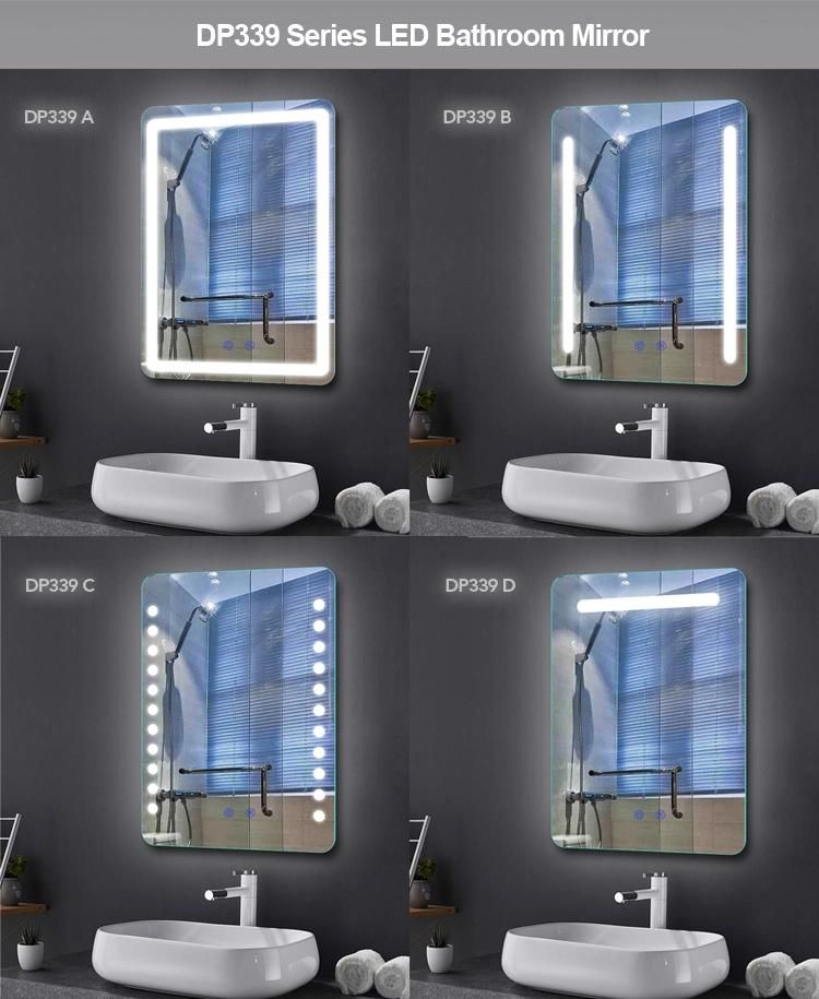 High Definition Wall-Mounted LED Bathroom Mirror