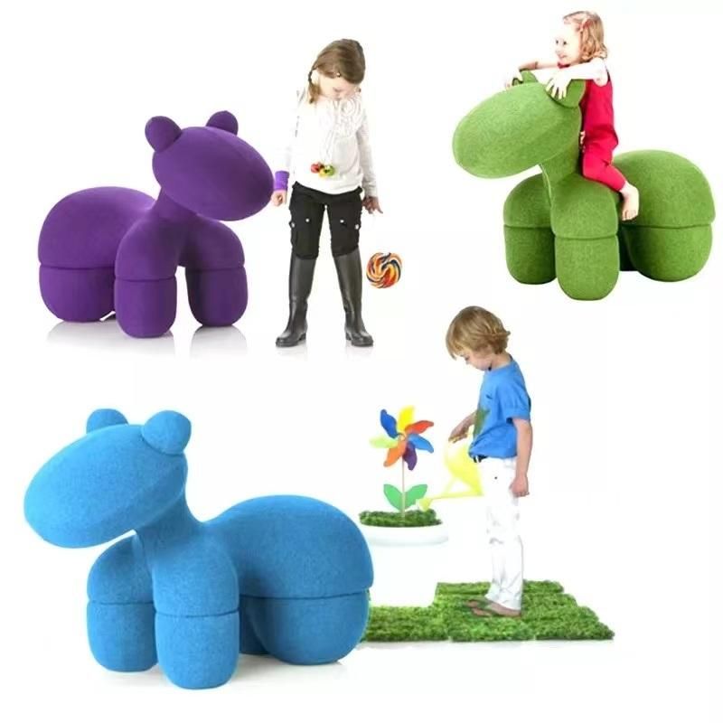 Creative Horse Shape Animal Chair Leisure Chair Designer Family Small Cartoon Children′s Chair